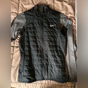 Nike Women's Black and Gray Vest Jacket